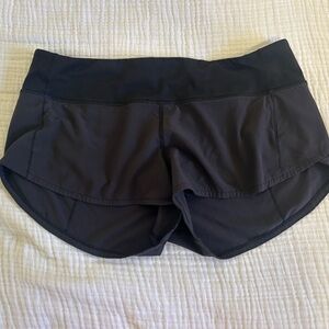 Lululemon Speed Up 2.5 Inch Black Shorts